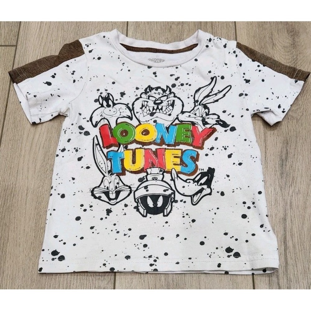 Looney Tunes Kids Size 4T Graphic‎ Tshirt Bugs Bunny Taz Daffy Sylvester Marvin